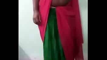 Hot Desi indian saree girl hot shows for her  boyfriend www.santipriya.in video