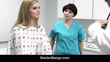 Milf Nurse and Physician Fuck Teen in Clinic video