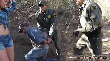 Police woman hd Mexican border patrol agent has his own ways to fend video