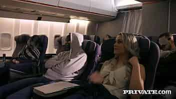 Stuning Blonde Mia Malkova joins Mile High Club video